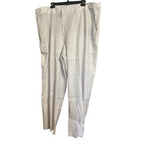 NWT Talbots White Curvy Linen Trousers Lightweight